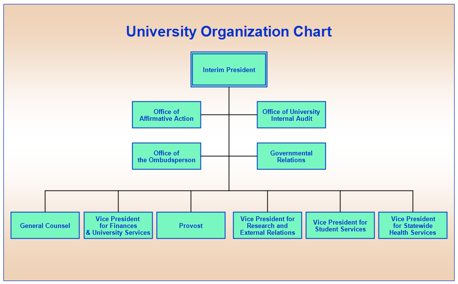 College University Organization Chart Of University College