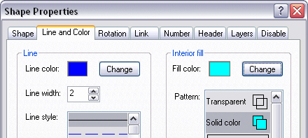 Shape Properties Dialog Box